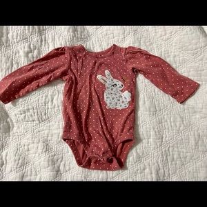 Girls size 12 months long sleeve onesie